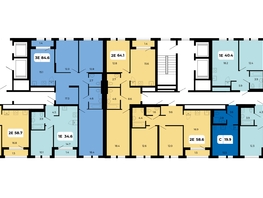 Продается 2-комнатная квартира ЖК НОРД, корпус 18, 56.2  м², 6744000 рублей