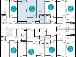 Продается 2-комнатная квартира ЖК 1799, литера 2.1, 71.54  м², 12991664 рублей