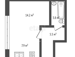 Продается 1-комнатная квартира Комарова ул, 31.4  м², 3350000 рублей