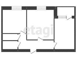 Продается 2-комнатная квартира Каширская ул, 48  м², 3400000 рублей