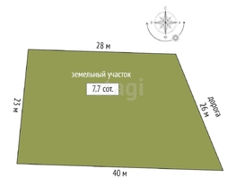 Продается Участок ИЖС улица Каледина, 7.7  сот., 1100000 рублей