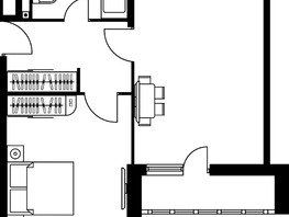 Продается 2-комнатная квартира ЖК Гринсайд, 4.1-4.3, 45.52  м², 13360000 рублей