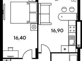 Продается Студия ЖК Сезоны, 27.4  м², 3440000 рублей