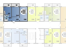 Продается 2-комнатная квартира ЖК Суворовский, литера 5, 55.7  м², 7302270 рублей