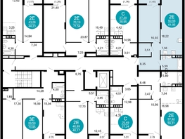 Продается 2-комнатная квартира ЖК 1799, литера 2.1, 61.95  м², 10661595 рублей