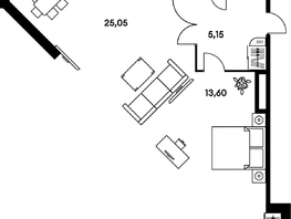 Продается 2-комнатная квартира ЖК Гринсайд, 5.1-5.5, 49.3  м², 9030000 рублей