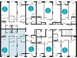 Продается 3-комнатная квартира ЖК 1799, литера 2.3, 91.12  м², 14943680 рублей