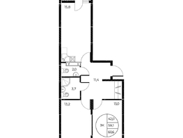 Продается 3-комнатная квартира ЖК Панорама на Театральном, литера 1, 60.6  м², 9090000 рублей