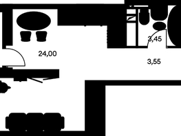 Продается Студия ЖК Культура, дом 1, 34.43  м², 6850000 рублей