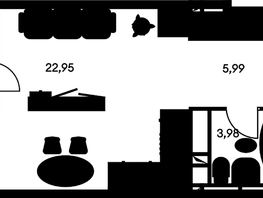 Продается Студия ЖК Культура, дом 1, 36.27  м², 7220000 рублей