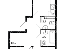 Продается 3-комнатная квартира ЖК Флора, литера 3.1, 64.3  м², 8230400 рублей