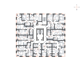 Продается 2-комнатная квартира ЖК Темп, дом 2, 57.42  м², 6199580 рублей