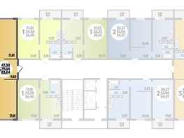 Продается 3-комнатная квартира ЖК Суворовский, литера 1, 83.04  м², 8486688 рублей