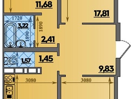 Продается 3-комнатная квартира ЖК Суворовский, литера 1, 83.04 м², 8750000 рублей