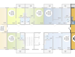 Продается 3-комнатная квартира ЖК Суворовский, литера 1, 82.58  м², 8291032 рублей