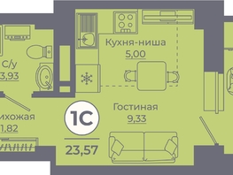 Продается Студия ЖК Сокольники, литера 6, 23.43  м², 3748800 рублей