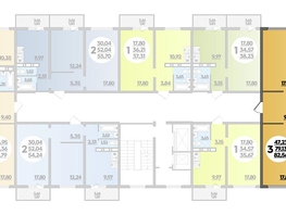 Продается 3-комнатная квартира ЖК Суворовский, литера 5, 82.56  м², 9285216 рублей