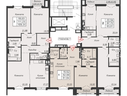 Продается 1-комнатная квартира ЖК Дом-резиденция Собрание, 61.64 м², 36984000 рублей