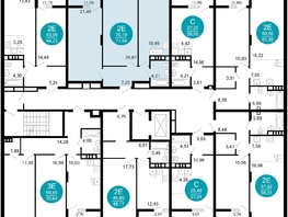 Продается 2-комнатная квартира ЖК 1799, литера 2.1, 71.54  м², 12891508 рублей