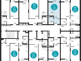 Продается 1-комнатная квартира ЖК 1799, литера 2.1, 28.95 м², 7333035 рублей