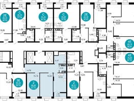 Продается 2-комнатная квартира ЖК 1799, литера 2.1, 67.7  м², 12206310 рублей