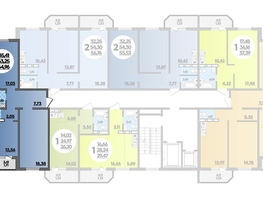 Продается 2-комнатная квартира ЖК Суворовский, литера 23, 64.96  м², 7132607 рублей