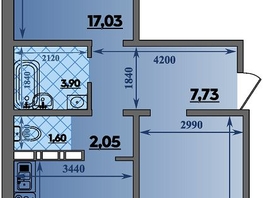Продается 2-комнатная квартира ЖК Суворовский, литера 23, 64.96 м², 7317648 рублей