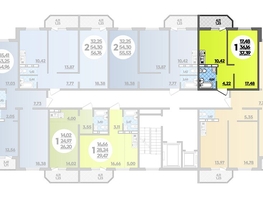 Продается 1-комнатная квартира ЖК Суворовский, литера 23, 37.39  м², 4240026 рублей