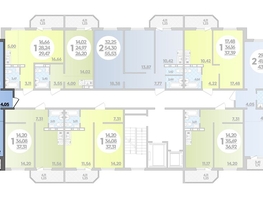 Продается 2-комнатная квартира ЖК Суворовский, литера 23, 43.04  м², 5281008 рублей