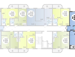 Продается 2-комнатная квартира ЖК Суворовский, литера 23, 43.04  м², 5388608 рублей