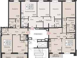 Продается 2-комнатная квартира ЖК Дом-резиденция Собрание, 78.57 м², 36927900 рублей