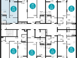 Продается 2-комнатная квартира ЖК 1799, литера 2.1, 44.2  м&sup2;, 10338718 рублей