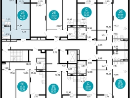 Продается 2-комнатная квартира ЖК 1799, литера 2.1, 44.5  м&sup2;, 10367802 рублей