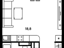 Продается Студия ЖК Гринсайд, 5.1-5.5, 30.31 м², 4210000 рублей