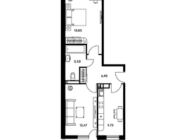 Продается 2-комнатная квартира ЖК Гринсайд, 5.1-5.5, 49.9 м², 7940000 рублей
