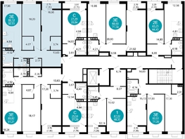 Продается 3-комнатная квартира ЖК 1799, литера 2.3, 90.51 м², 13676061 рублей