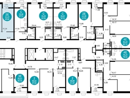 Продается 2-комнатная квартира ЖК 1799, литера 2.1, 45.6 м², 9434640 рублей
