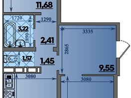 Продается 2-комнатная квартира ЖК Суворовский, литера 1, 64.95 м², 7559999 рублей