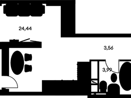 Продается Студия ЖК Культура, дом 1, 35.67 м², 7220000 рублей