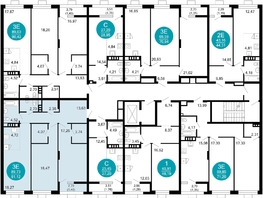 Продается 3-комнатная квартира ЖК 1799, литера 2.3, 91.12  м², 14012852 рублей