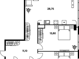 Продается 3-комнатная квартира ЖК Гринсайд, 5.1-5.5, 73.7 м², 10350000 рублей
