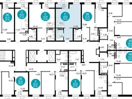 Продается 1-комнатная квартира ЖК 1799, литера 2.1, 39.32  м², 8973700 рублей