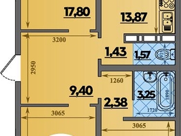 Продается 3-комнатная квартира ЖК Суворовский, литера 5, 82.56  м², 9093008 рублей