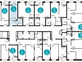 Продается 1-комнатная квартира ЖК 1799, литера 2.1, 27.25  м², 7130150 рублей