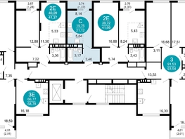 Продается 1-комнатная квартира ЖК 1799, литера 1.1, 21.12  м², 6204072 рублей