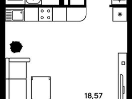 Продается Студия ЖК Гринсайд, 5.1-5.5, 28.99  м², 4060000 рублей