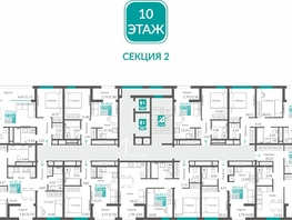 Продается 2-комнатная квартира ЖК Видный, 47.61  м&sup2;, 11327181 рублей