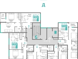 Продается 2-комнатная квартира ЖК Подсолнух, 60.7  м&sup2;, 9639281 рублей