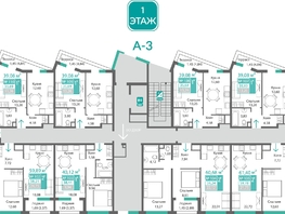 Продается 2-комнатная квартира ЖК Подсолнух, 59.78  м&sup2;, 9509862 рублей