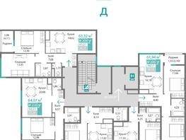 Продается 2-комнатная квартира ЖК Подсолнух, 62.23  м&sup2;, 10005526 рублей